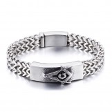 Fashion trendy men's Masonic bracelet