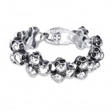  titanium skull men's bracelet jewelry