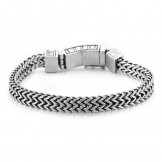  Hip-hop jewelry double chain bracelet men's chic titanium accessories