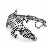 New animal lizard men's titanium bracelet