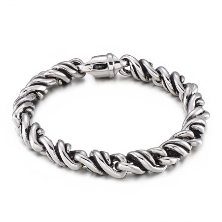   Fashion twist titanium bracelet for men