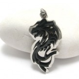 Man Black Dragon Titanium Steel necklace Gift -New-
