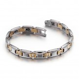  Diamond magnet titanium bracelet for men and women