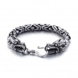   Cool chic tap hook titanium bracelet for men