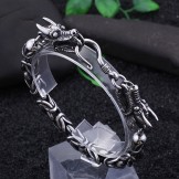   Cool chic tap hook titanium bracelet for men