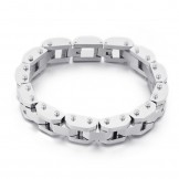  Fashion Cool electroplated chic style titanium bracelet for men