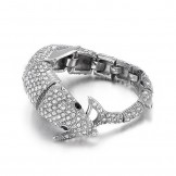  Fashion Dolphin Men's titanium Bracelet with Diamonds