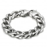 Cool Men's Hip Hop chic Style titanium Bracelet