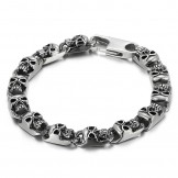  Fashion men's titanium skull bracelets