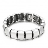  Hip hop titanium casting bracelet