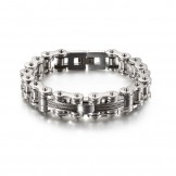 titanium men's tide bracelet rock biker chain bracelet