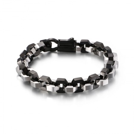 Geometric Men's Titanium Bracelet