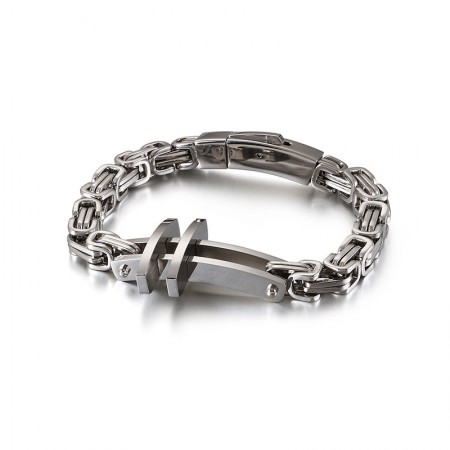 New men's titanium bracelets classic cross bracelets