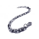 Men's Boy's Charm Silver Pure Titanium Links Bracelet