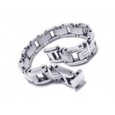 Men's Boy's Silver Pure Titanium Charm Cross Bracelet