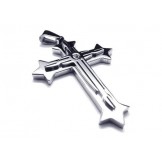 Men's Silver Pure Titanium Cross Pendant Necklace (New)