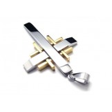 Men's Pure Titanium Cross Necklace Pendant Chain (New)