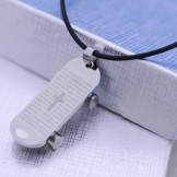 Snowboard Bible Titanium Necklace