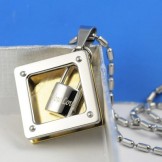 Couple Lock Titanium Pendant