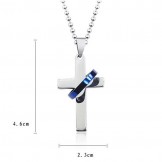 Fashion Style Cross Titanium Pendant and necklace