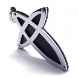 New Style Titanium Cross Pendant - Free Chian
