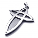 New Style Titanium Cross Pendant - Free Chian