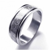 Titanium 6mm Two Grooved Band Ring