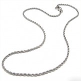 20.1 inch Titanium Delicate Waves Chain Necklace