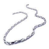 20.5 inch Titanium Silver Fine Necklace 17352