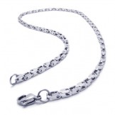 20.5 inch Titanium Silver Fine Necklace 17352