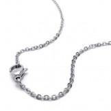 15.7 inch Titanium Silver Chains Necklace 18702
