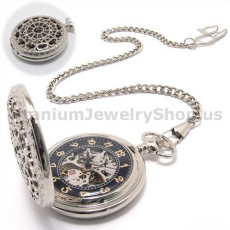 Quality Goods Pierced Automatic Pocket Watches 09315