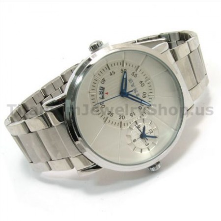 Adjustable Time of Two Different Area Quality Goods Calendar Two Clock Mechanism Fashion Watches 12310