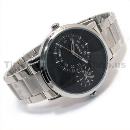 Adjustable Time of Two Different Area Calendar Two Clock Mechanism Fashion Watches 12311