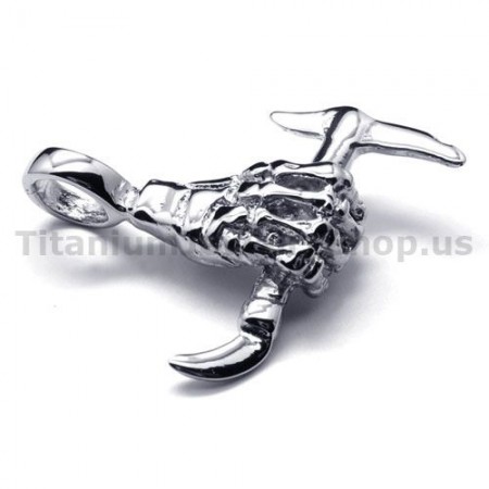 Pure Titanium Hand Bone Design Pendant with Hatchet - Free Chain 16458
