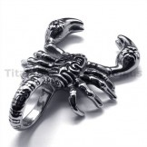 Titanium Scorpion Pendant - Free Chain 18868