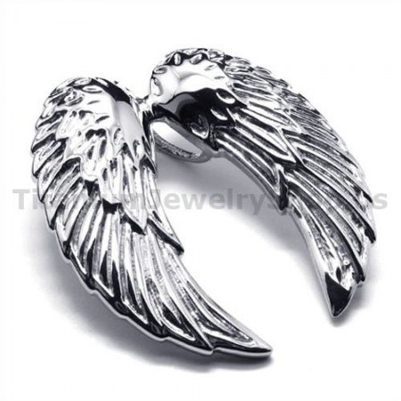 Angel Wings Titanium Pendant - Free Chain 18932