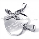 "I will Keeping Waiting for you forever"Titanium Lovers Pendants-Free Chains 19112