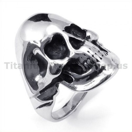 Titanium Skull Ring 19227