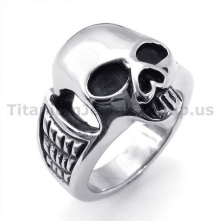 Titanium Skull Ring 19230