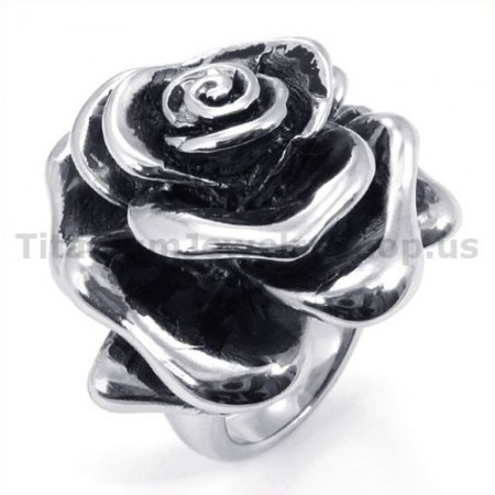Flower Titanium Ring 19253