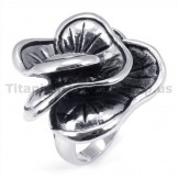 Flower Titanium Ring 19254