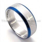 Cross Titanium Ring(Blue) 19270