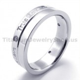 True Love Titanium Ring with Diamond 19275