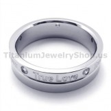 True Love Titanium Ring with Diamond 19275