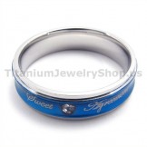 Sweetheart Titanium Ring with Diamond 19306