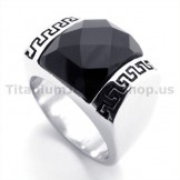 Titanium Ring with Zircon 19355