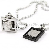 Rotatable Lovers Titanium Pendants Valentine's Day Gifts - Free Chains
