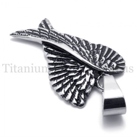 fashion eagle wings titanium pendant 20117