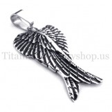 fashion eagle wings titanium pendant 20117